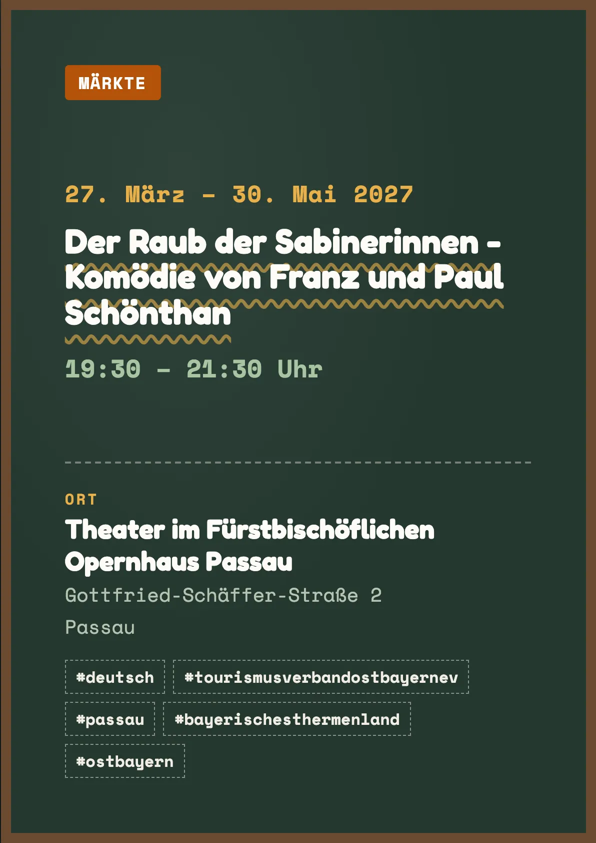 Veranstaltungsflyer