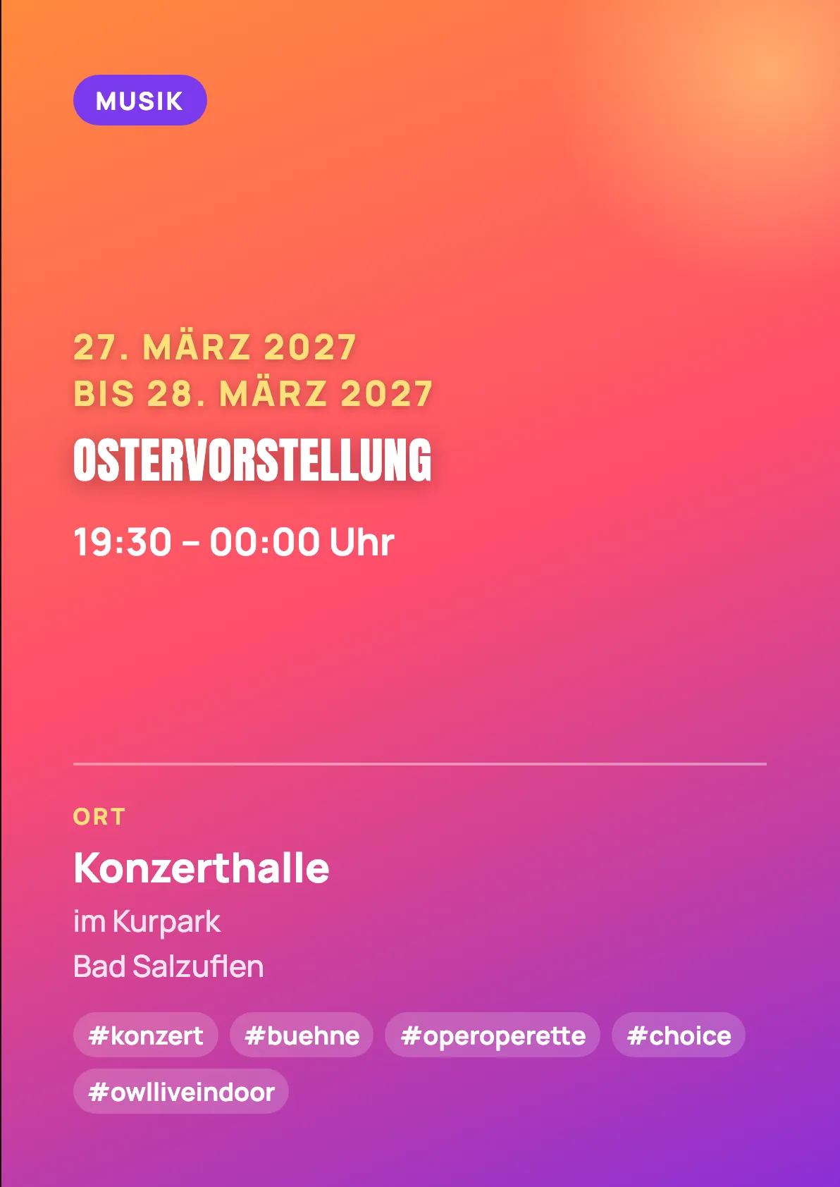 Veranstaltungsflyer