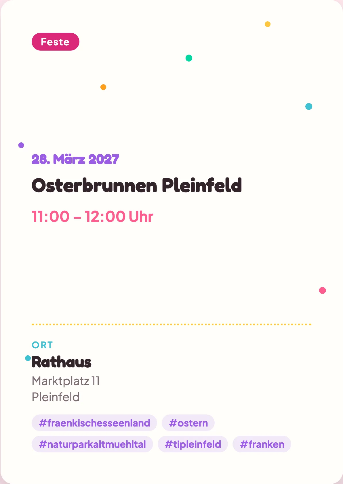 Veranstaltungsflyer