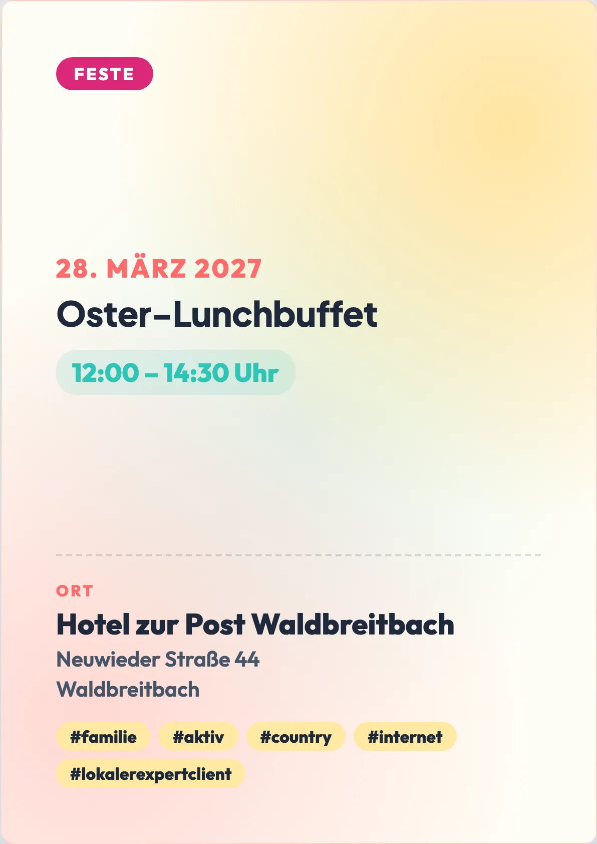 Veranstaltungsflyer