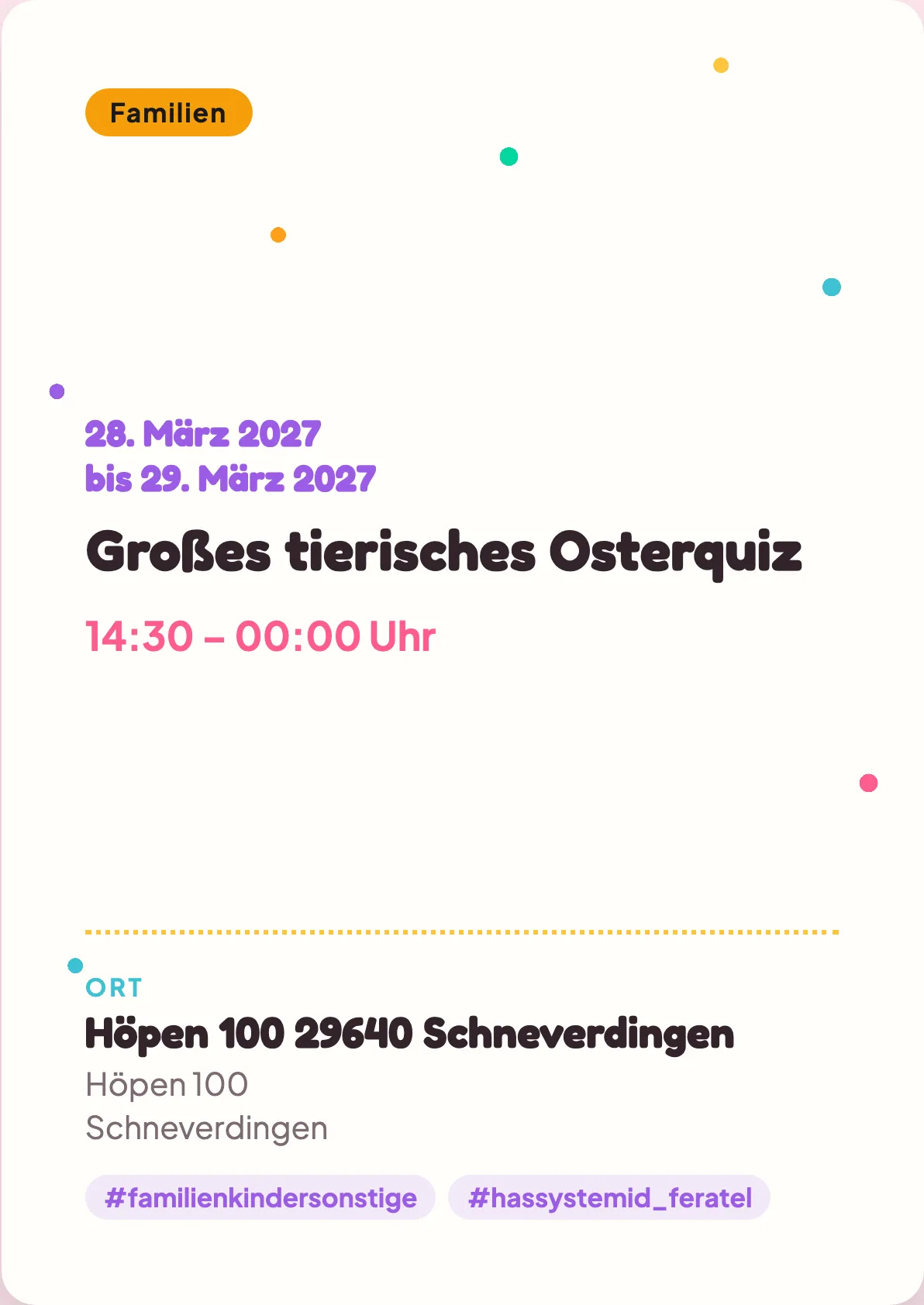 Veranstaltungsflyer