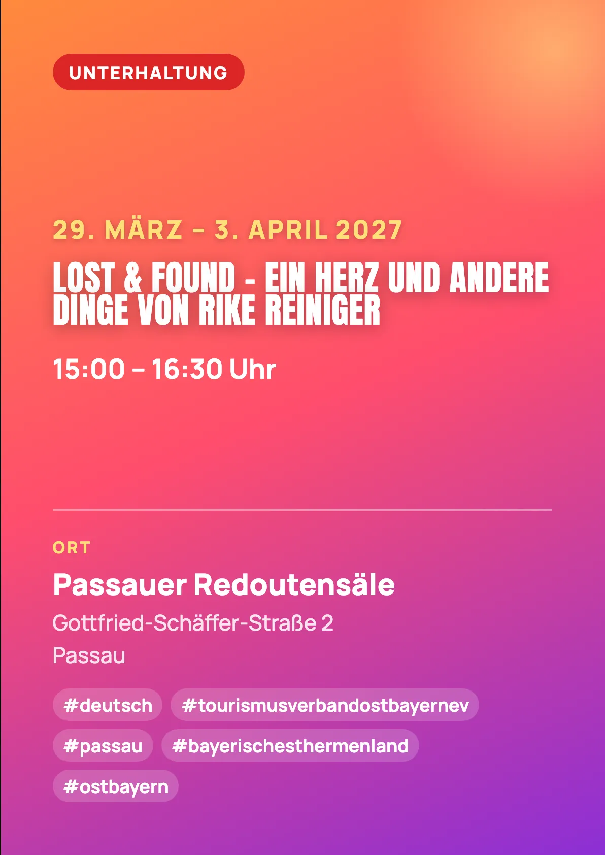 Veranstaltungsflyer