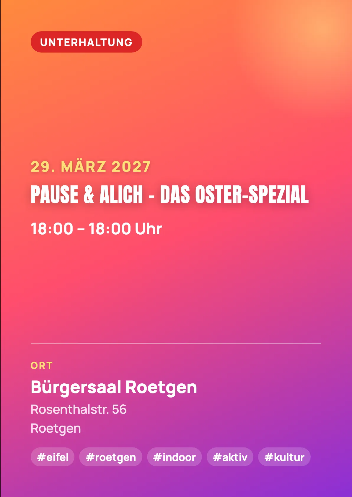 Veranstaltungsflyer