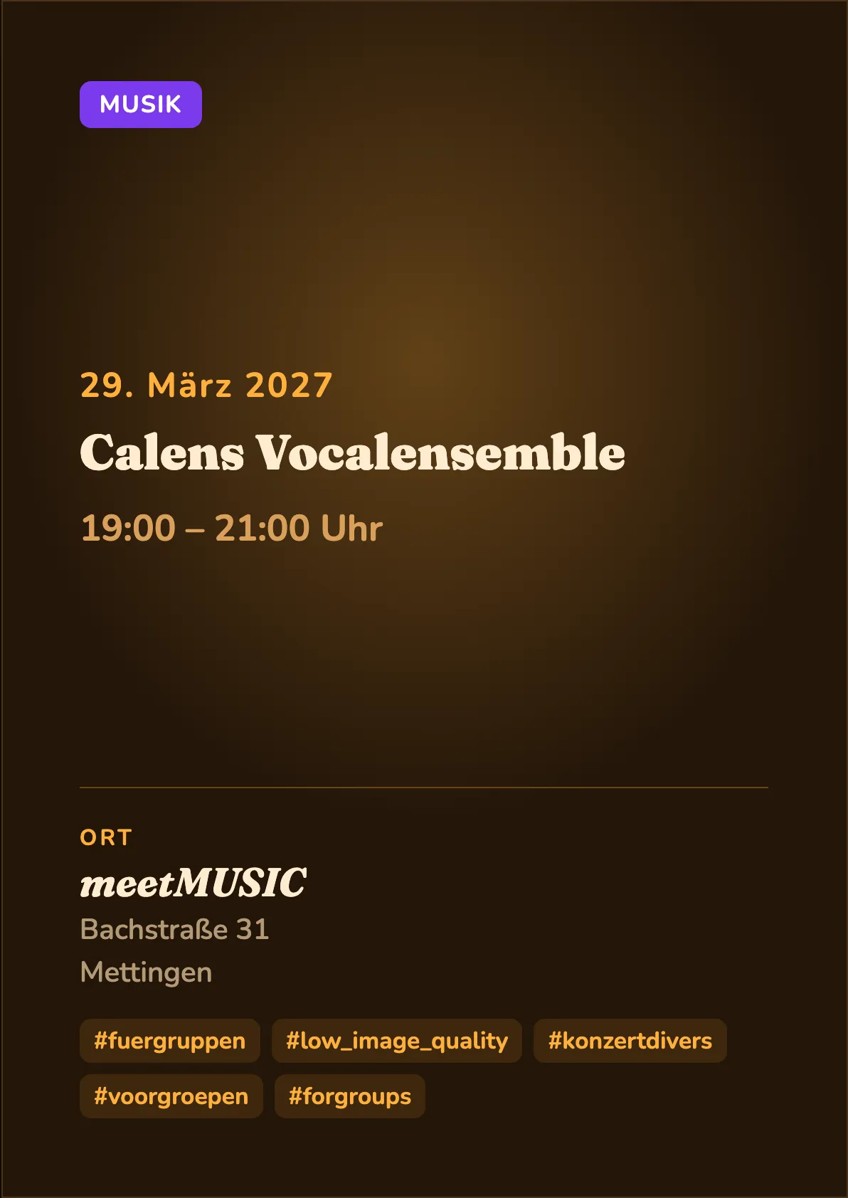 Veranstaltungsflyer