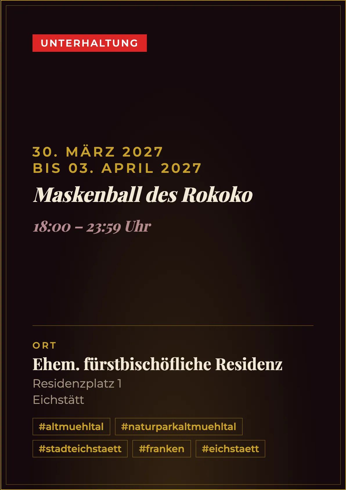 Veranstaltungsflyer