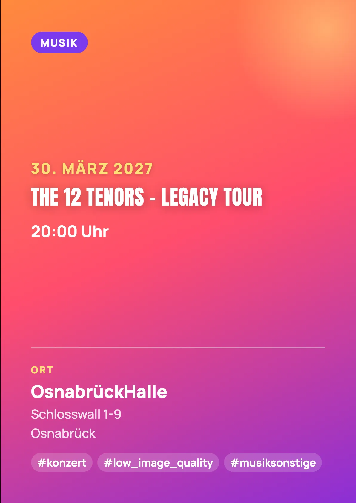 Veranstaltungsflyer