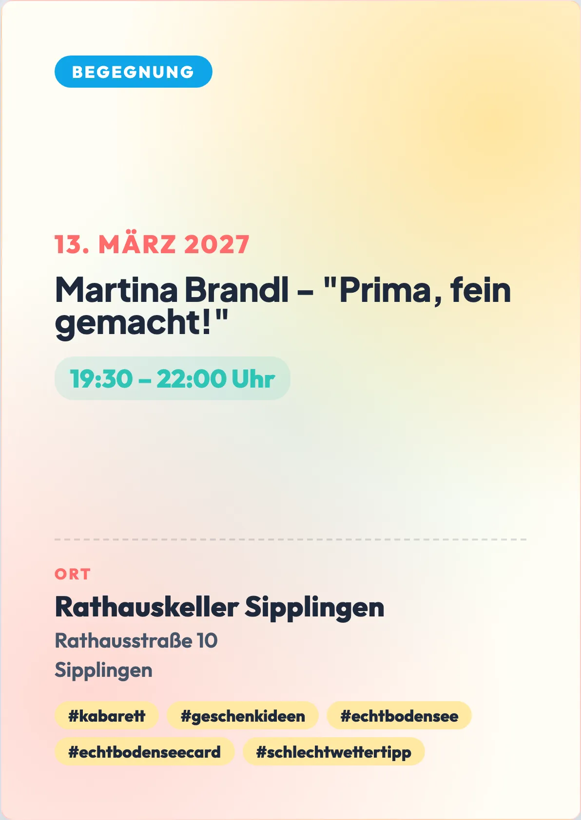 Veranstaltungsflyer