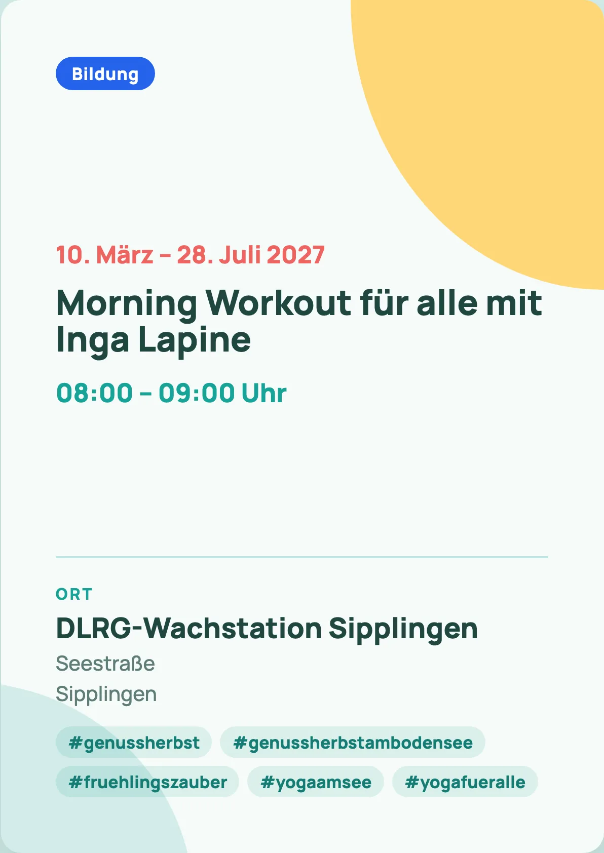 Veranstaltungsflyer