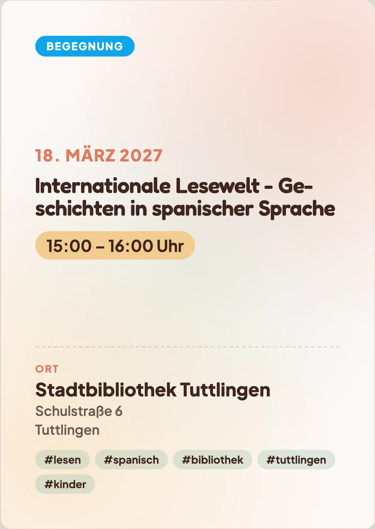 Veranstaltungsflyer