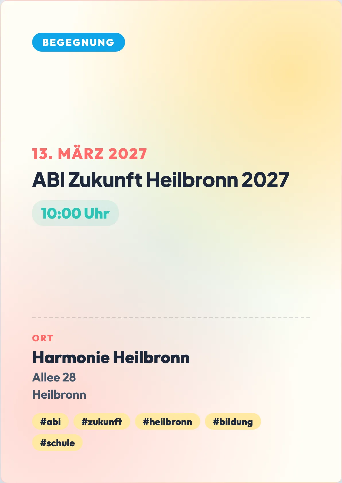 Veranstaltungsflyer