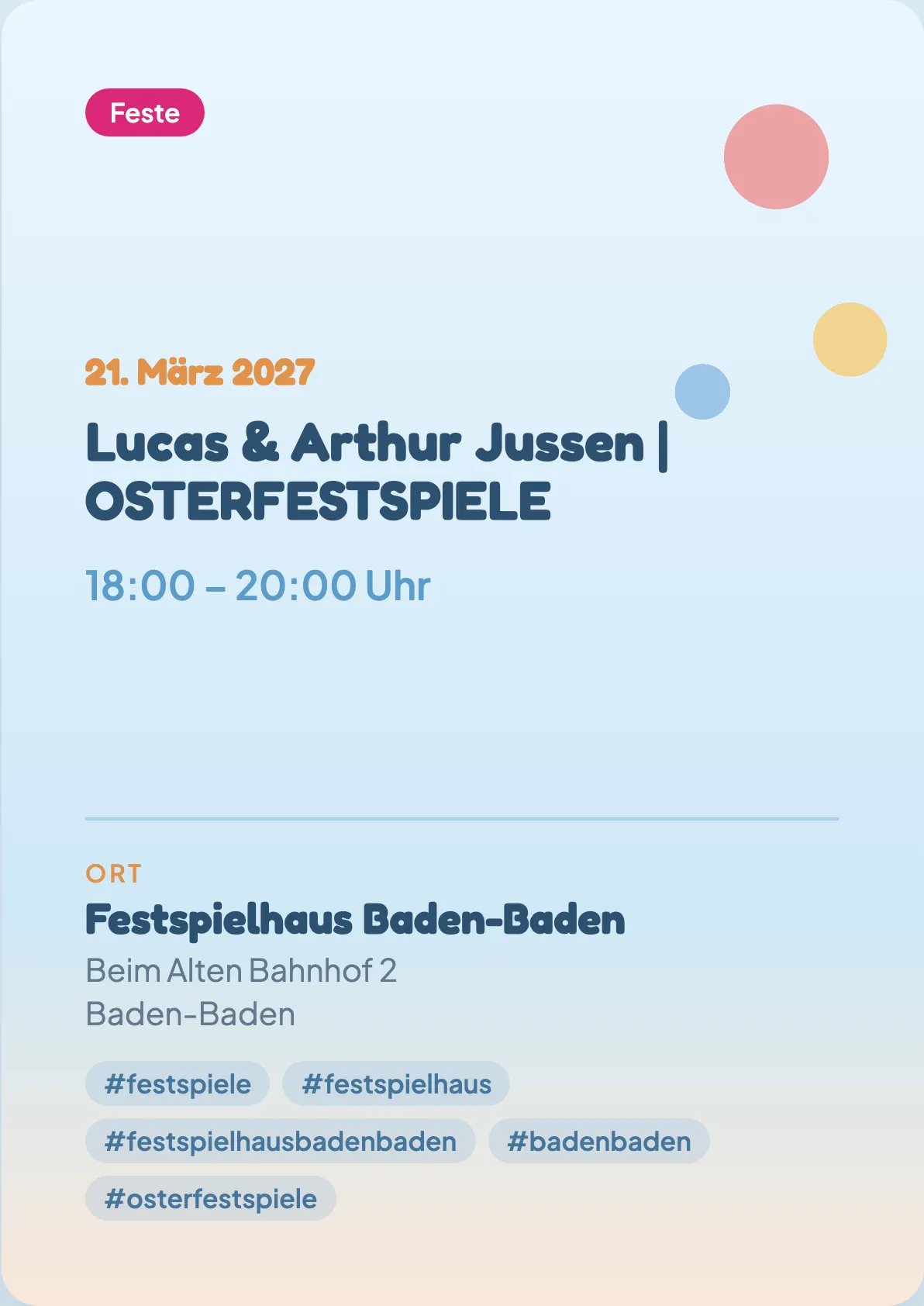 Veranstaltungsflyer