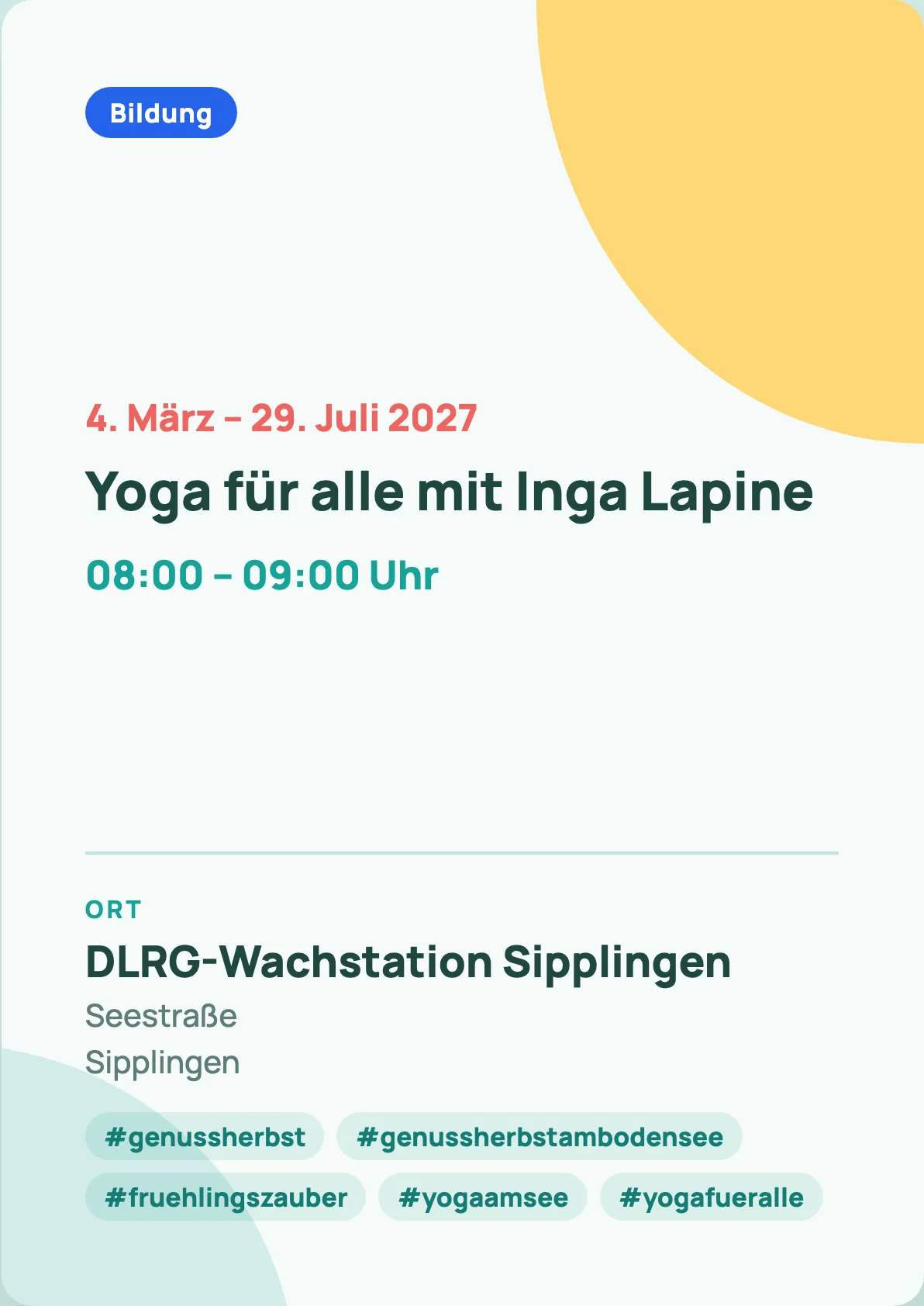 Veranstaltungsflyer