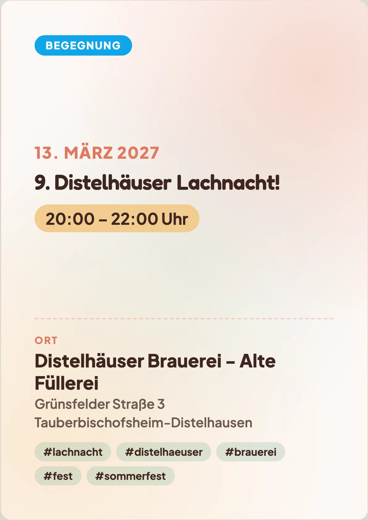 Veranstaltungsflyer