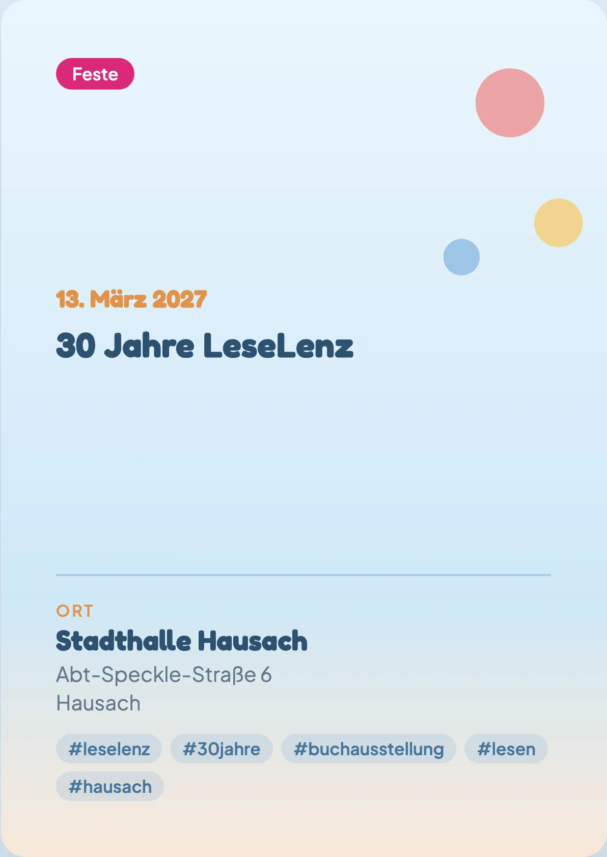 Veranstaltungsflyer
