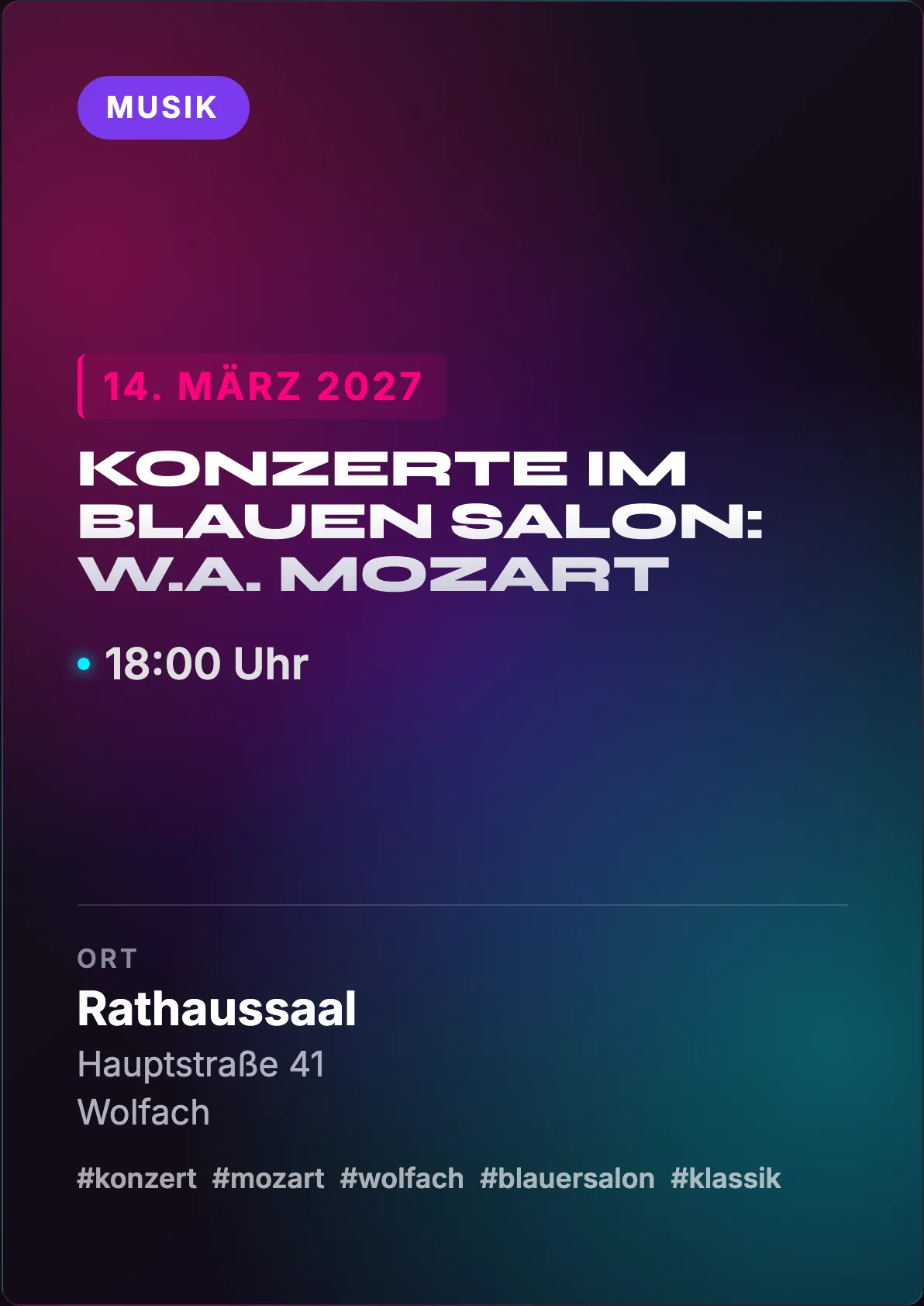 Veranstaltungsflyer