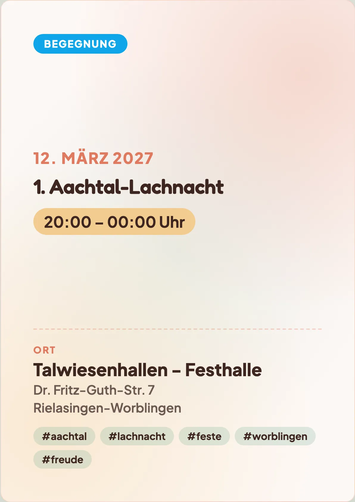 Veranstaltungsflyer