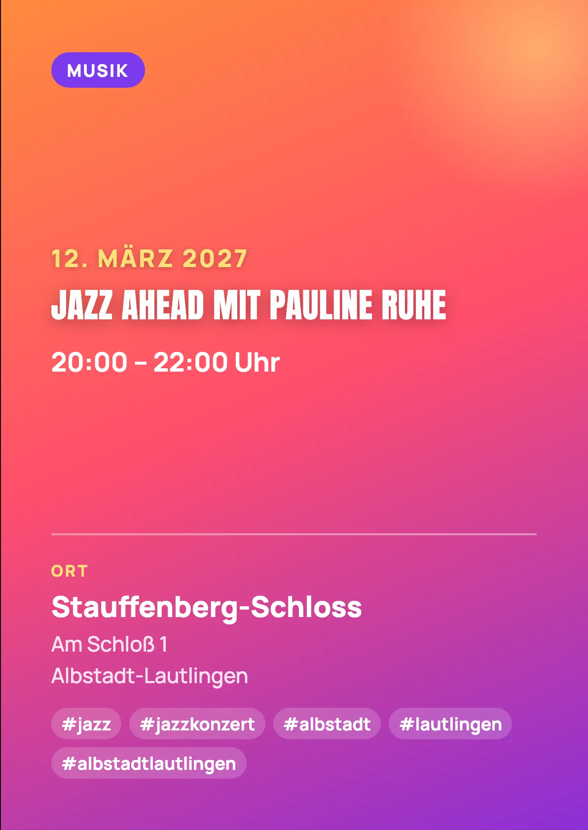 Veranstaltungsflyer
