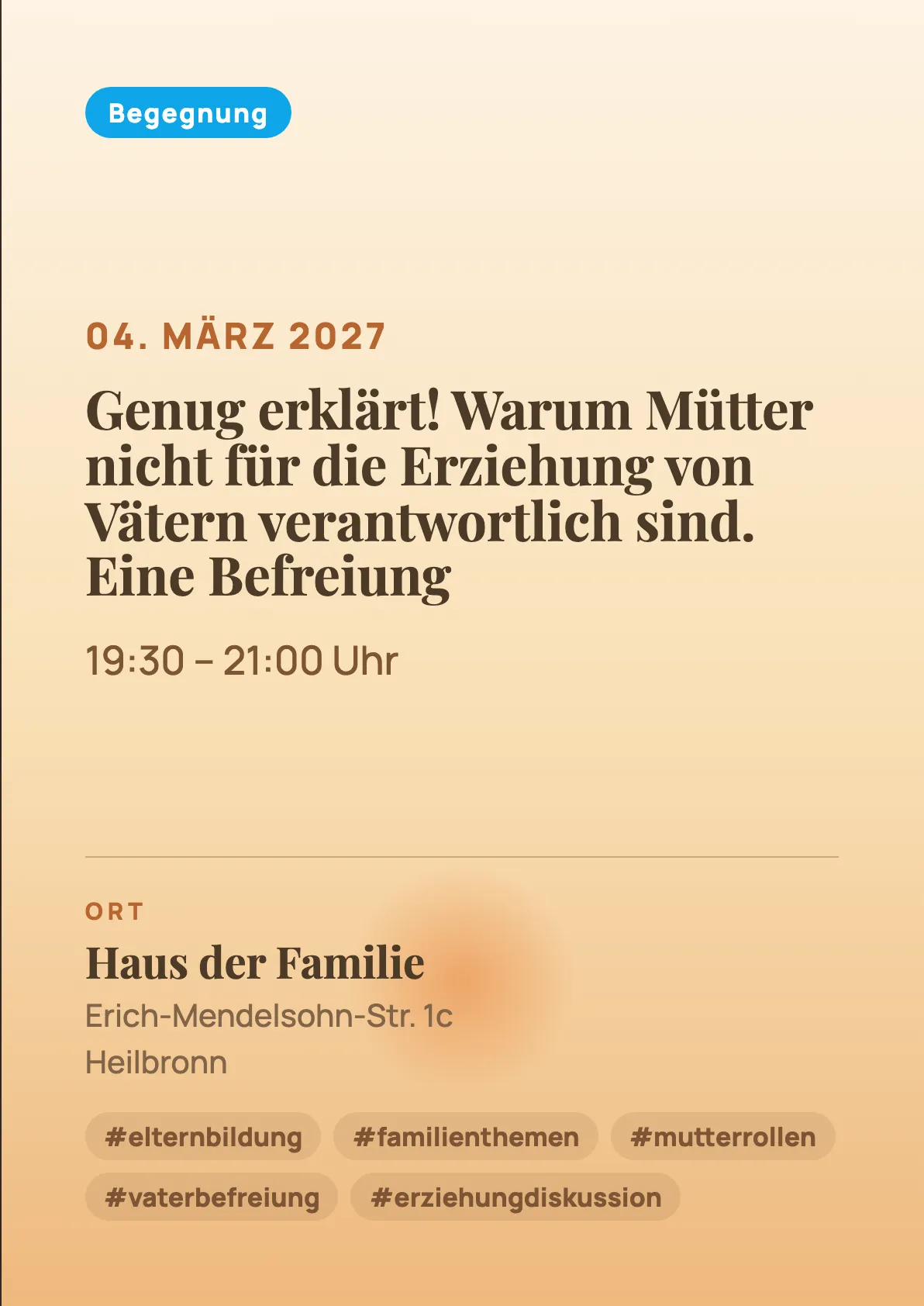 Veranstaltungsflyer