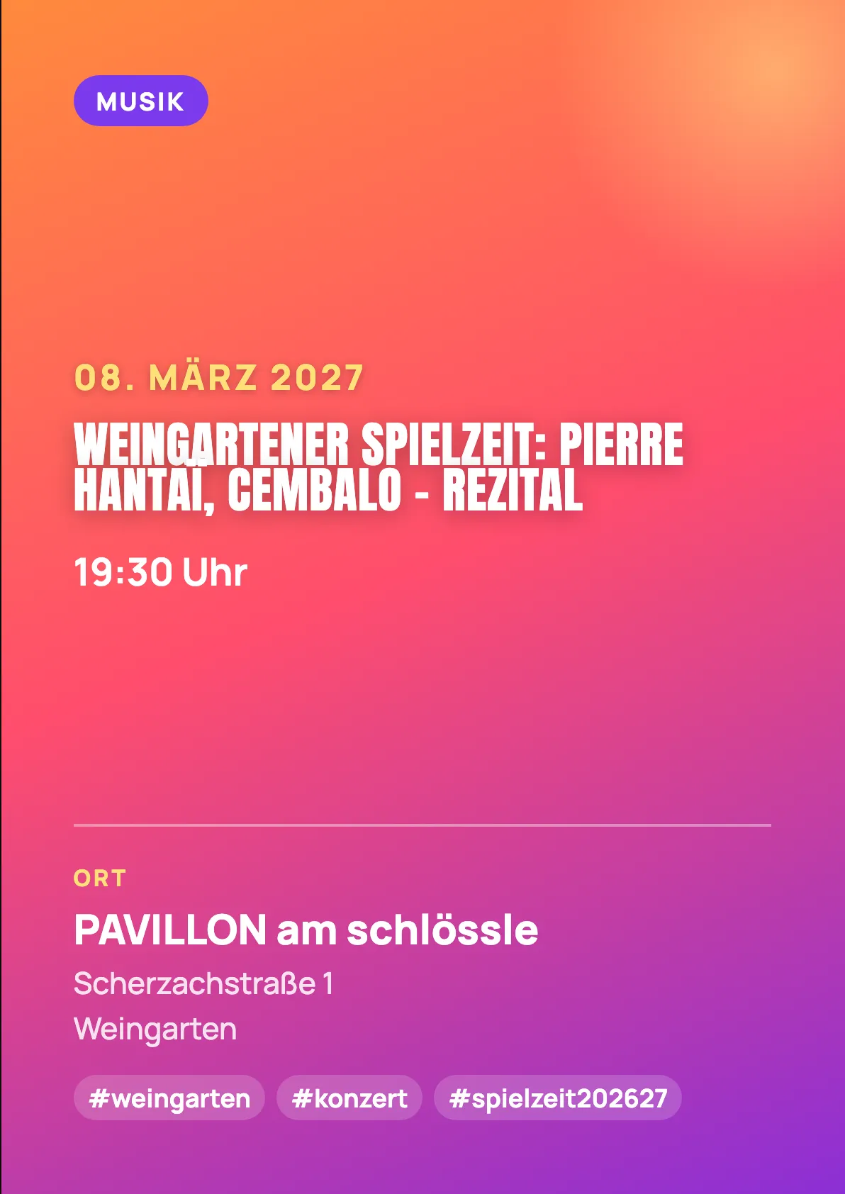 Veranstaltungsflyer