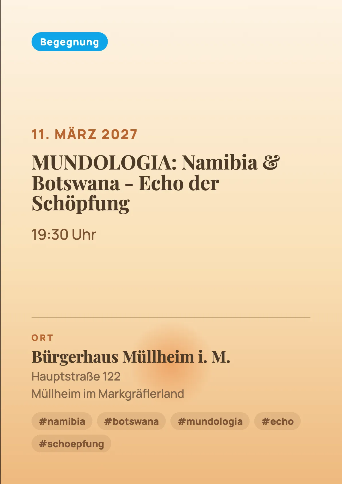 Veranstaltungsflyer