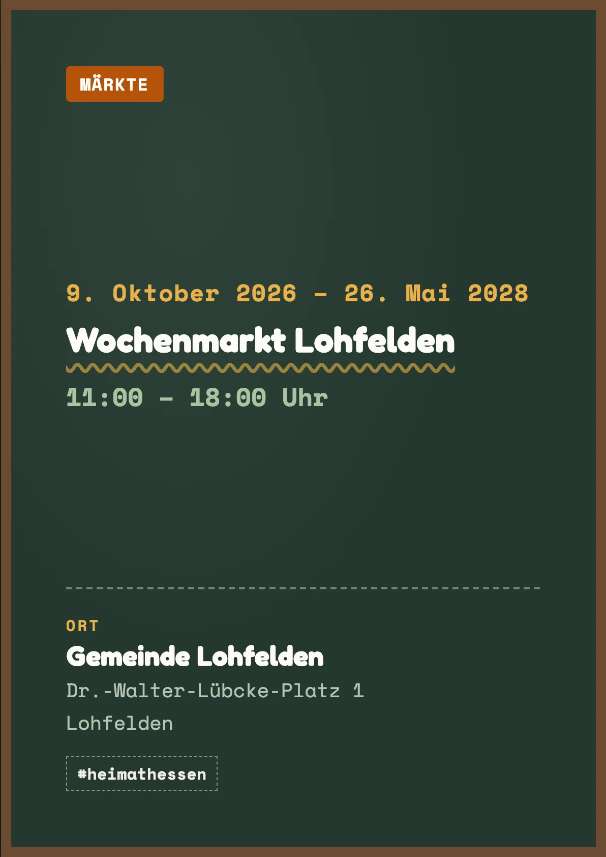 Veranstaltungsflyer