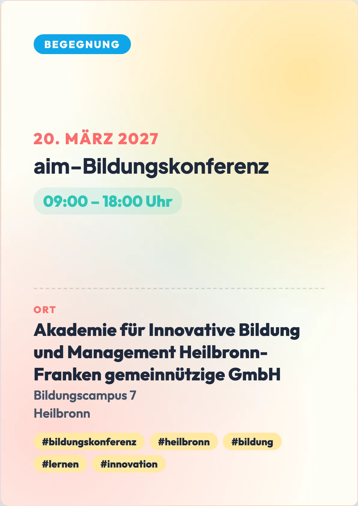 Veranstaltungsflyer