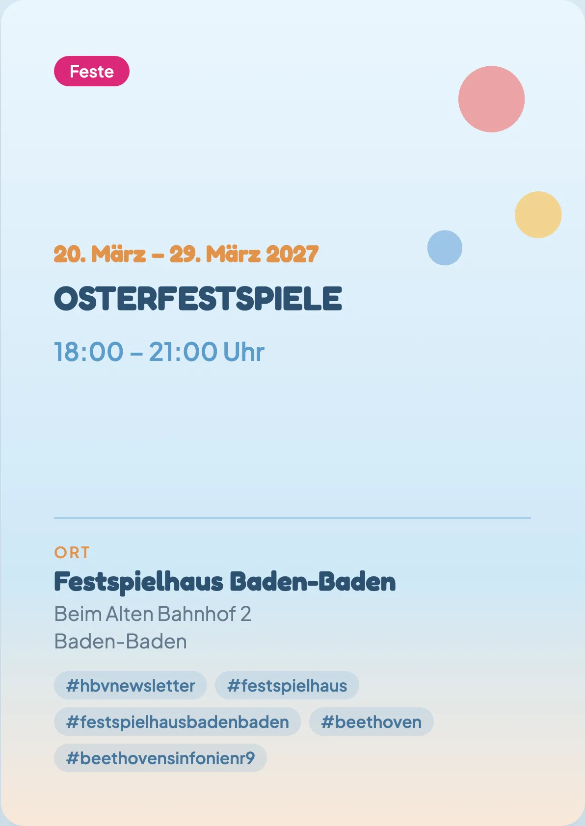 Veranstaltungsflyer