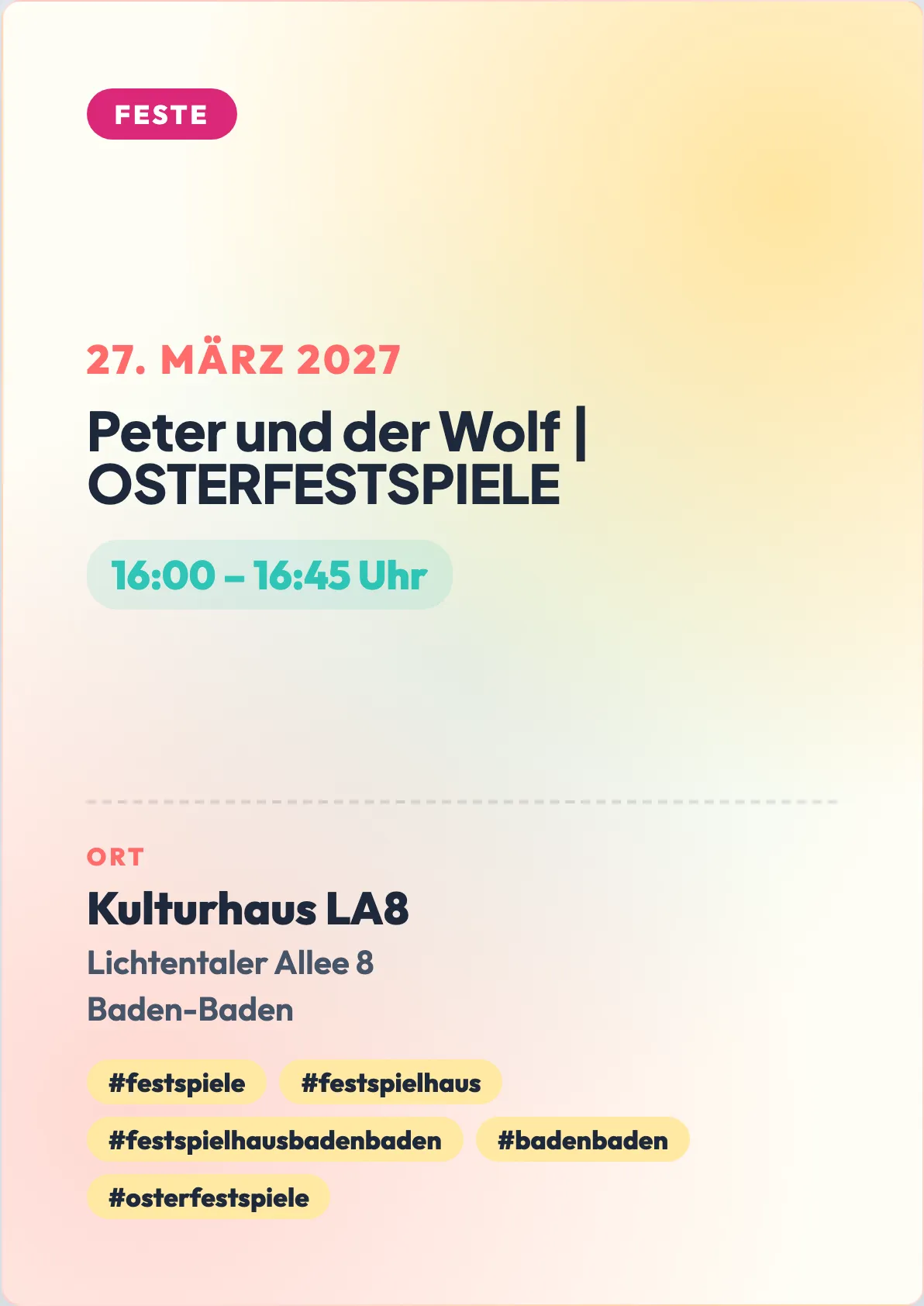Veranstaltungsflyer