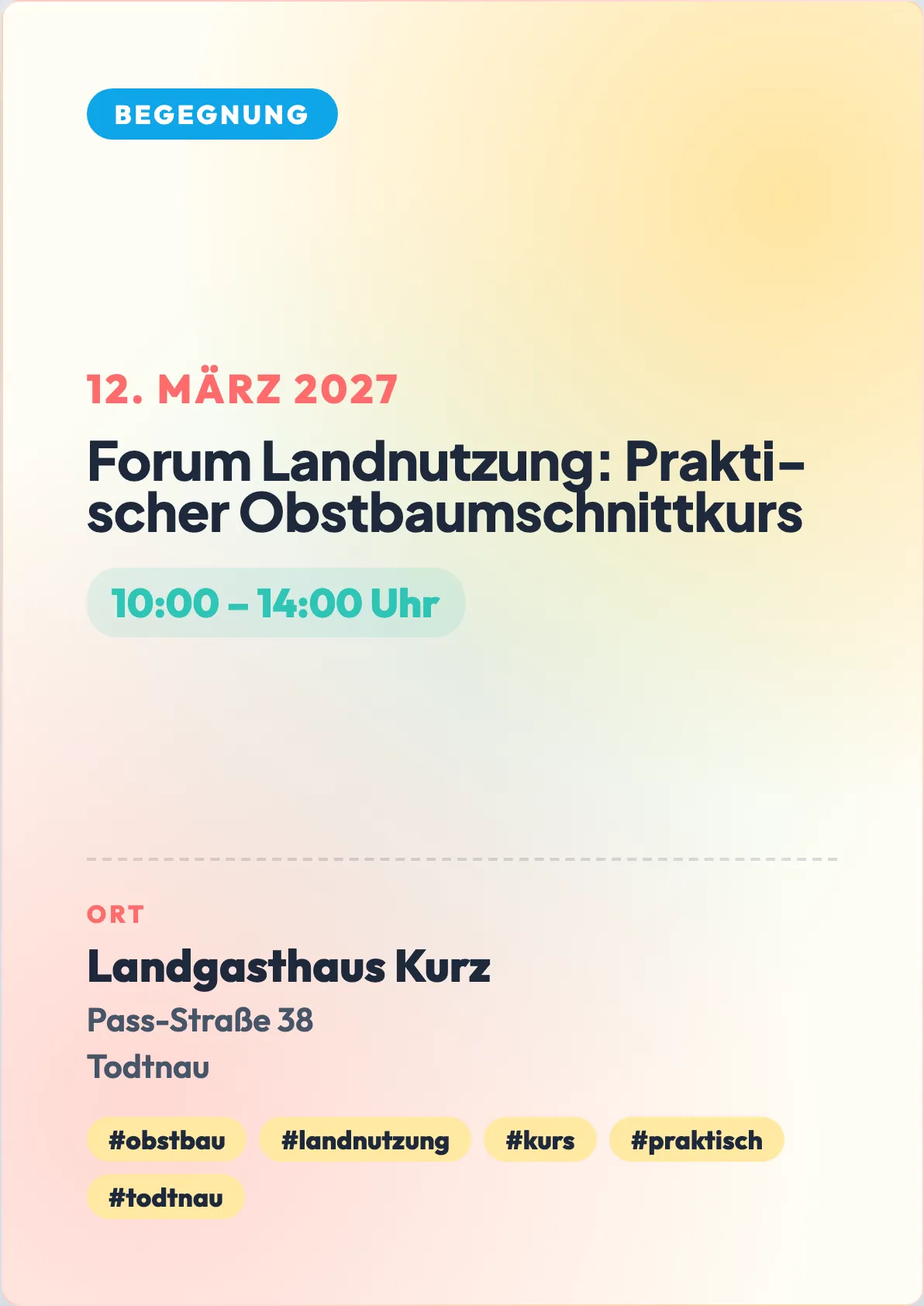 Veranstaltungsflyer
