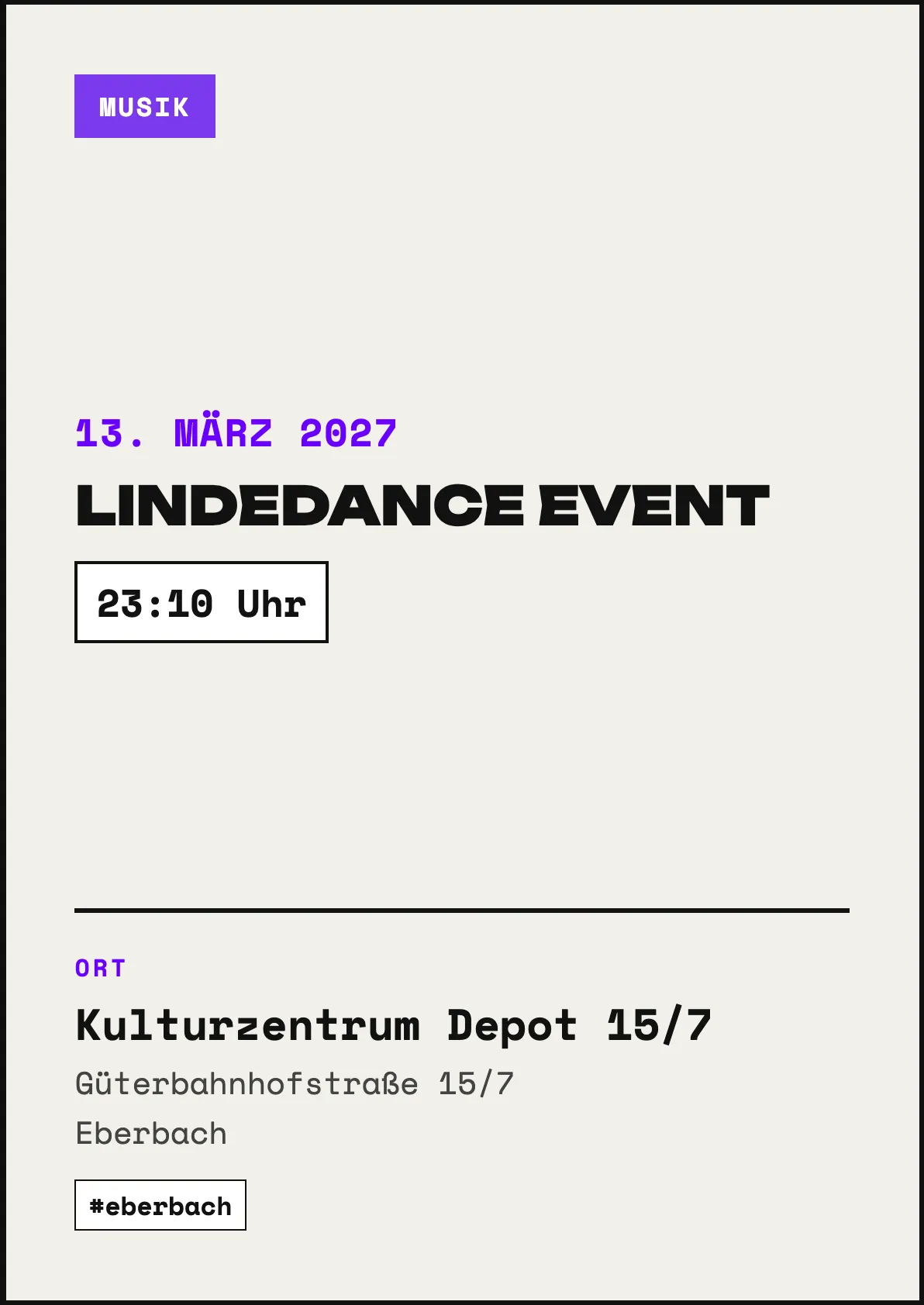 Veranstaltungsflyer