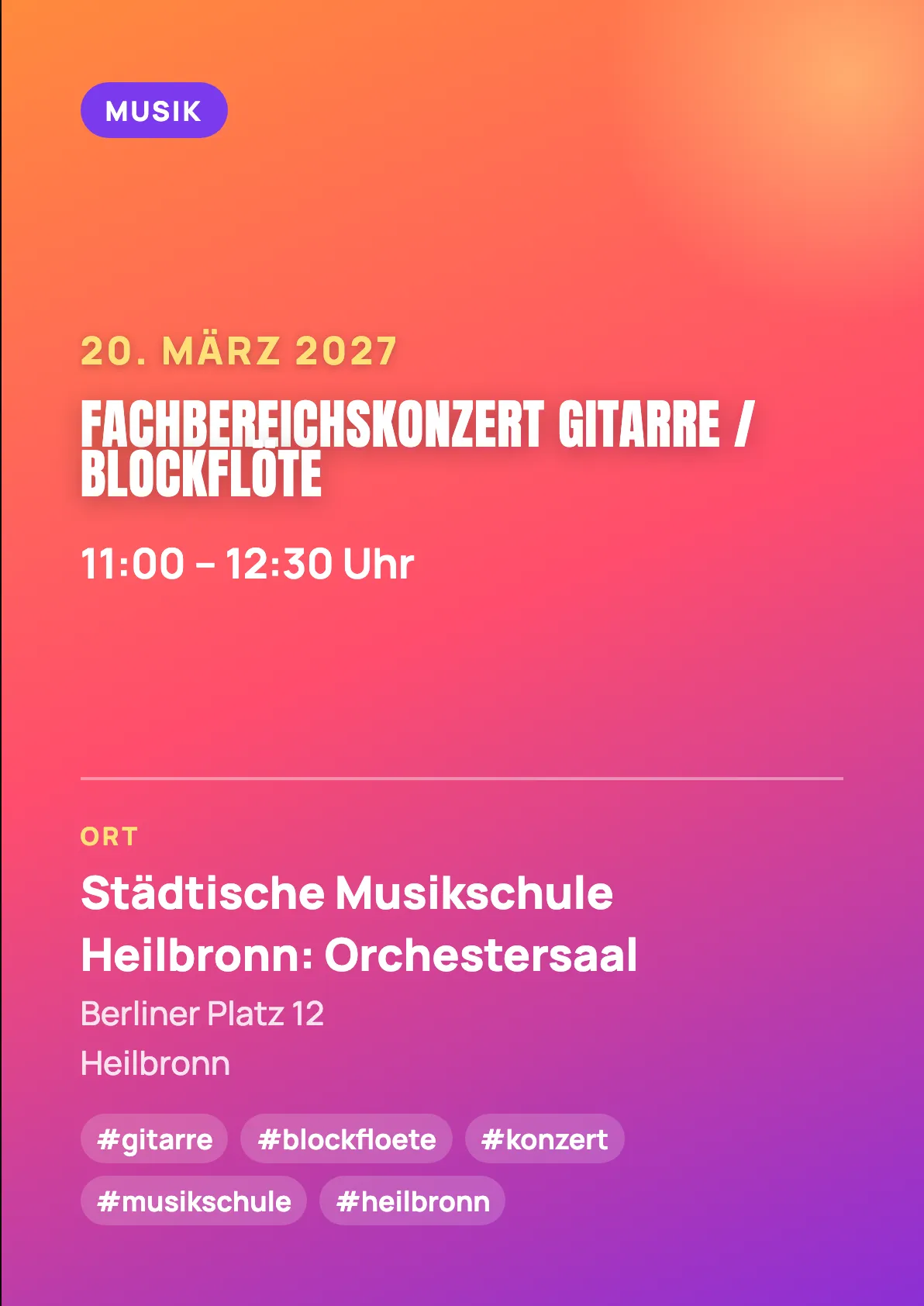 Veranstaltungsflyer