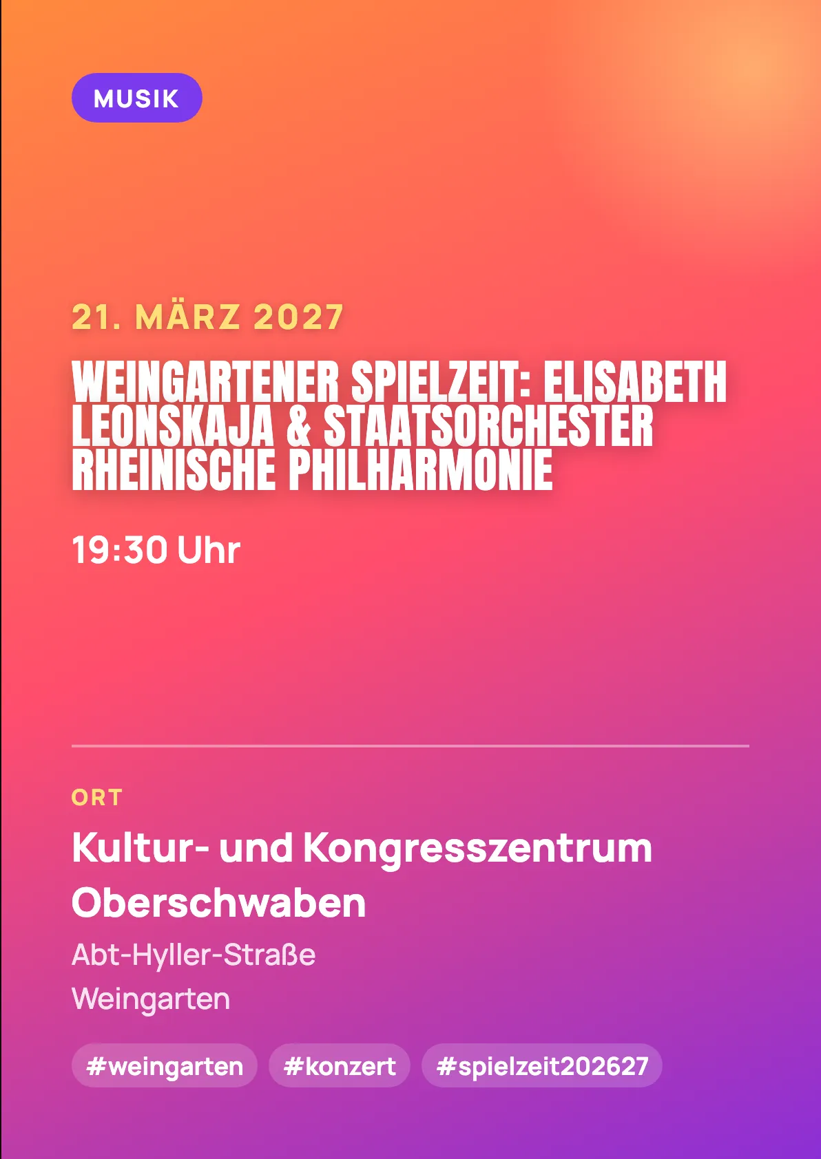 Veranstaltungsflyer