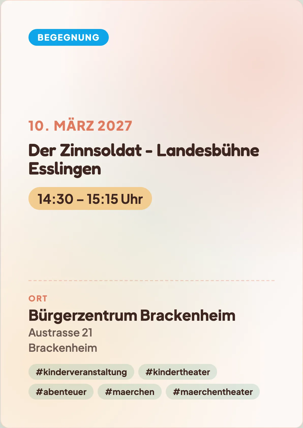 Veranstaltungsflyer