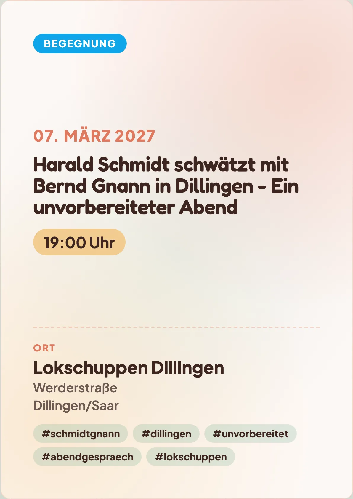 Veranstaltungsflyer