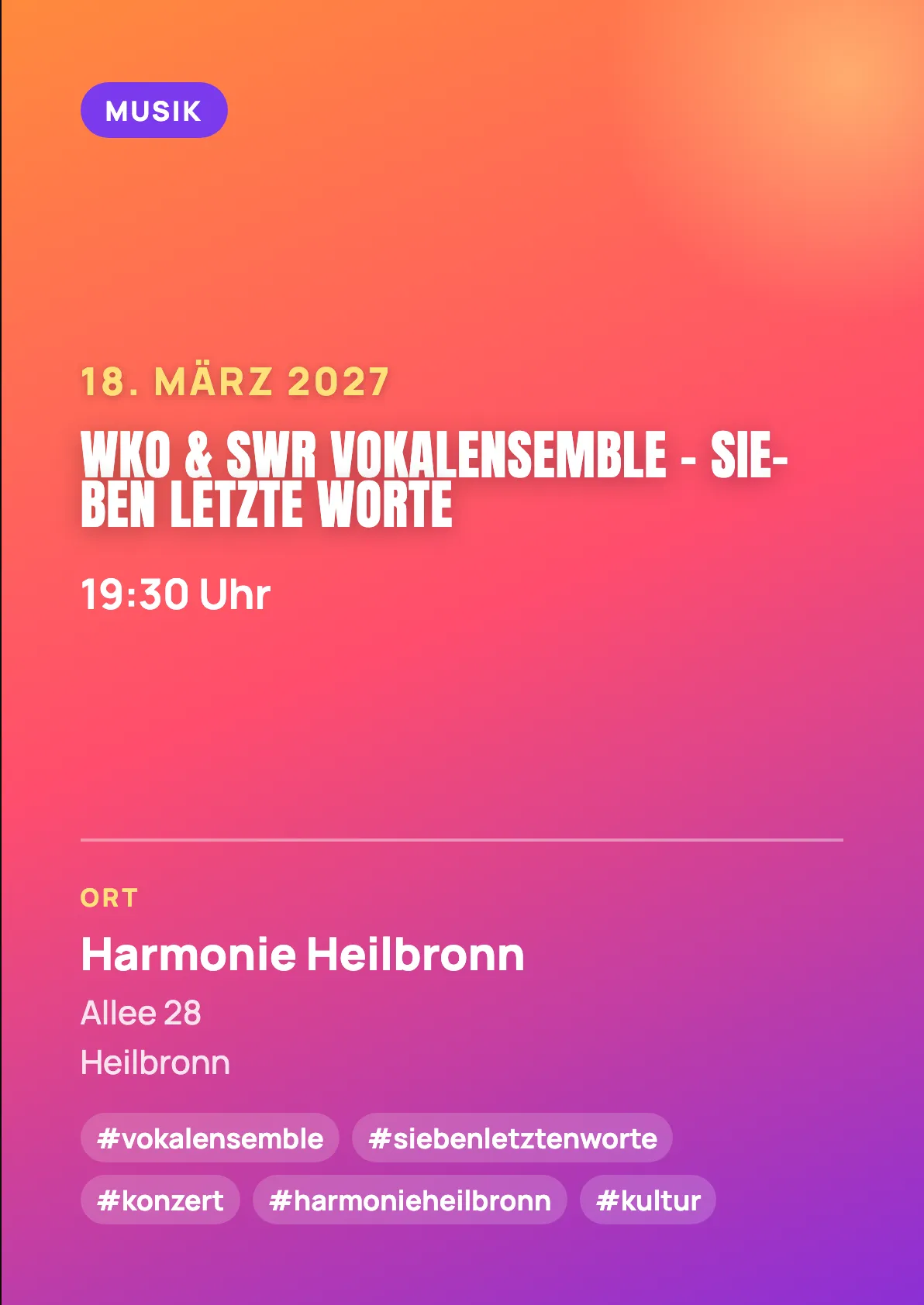 Veranstaltungsflyer