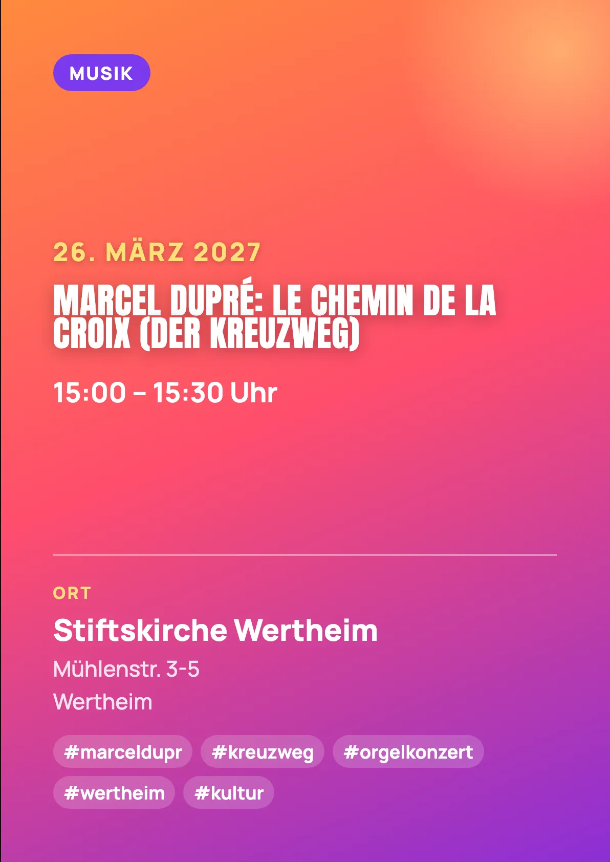 Veranstaltungsflyer