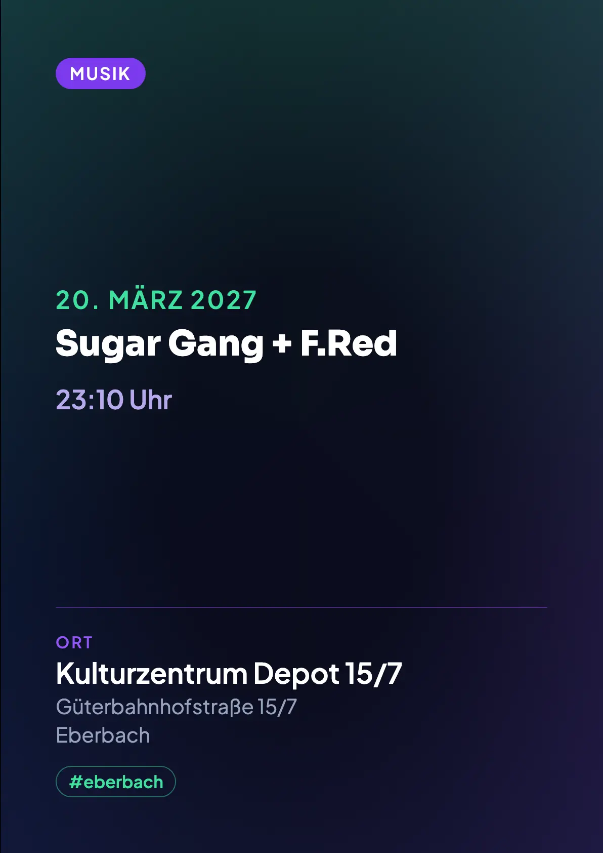 Veranstaltungsflyer