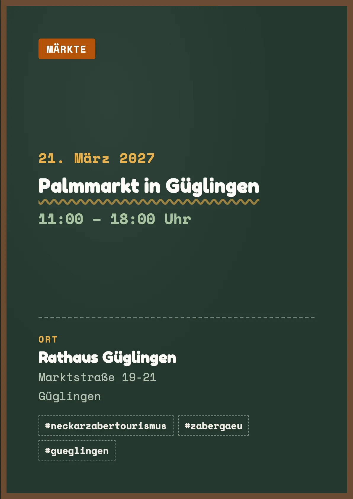 Veranstaltungsflyer