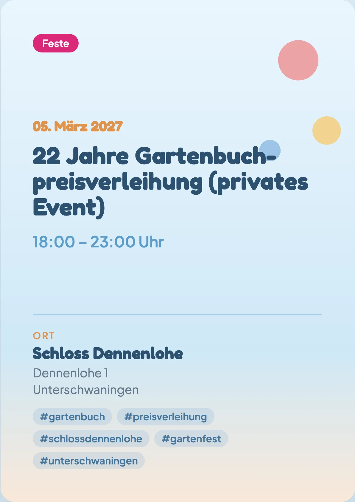 Veranstaltungsflyer