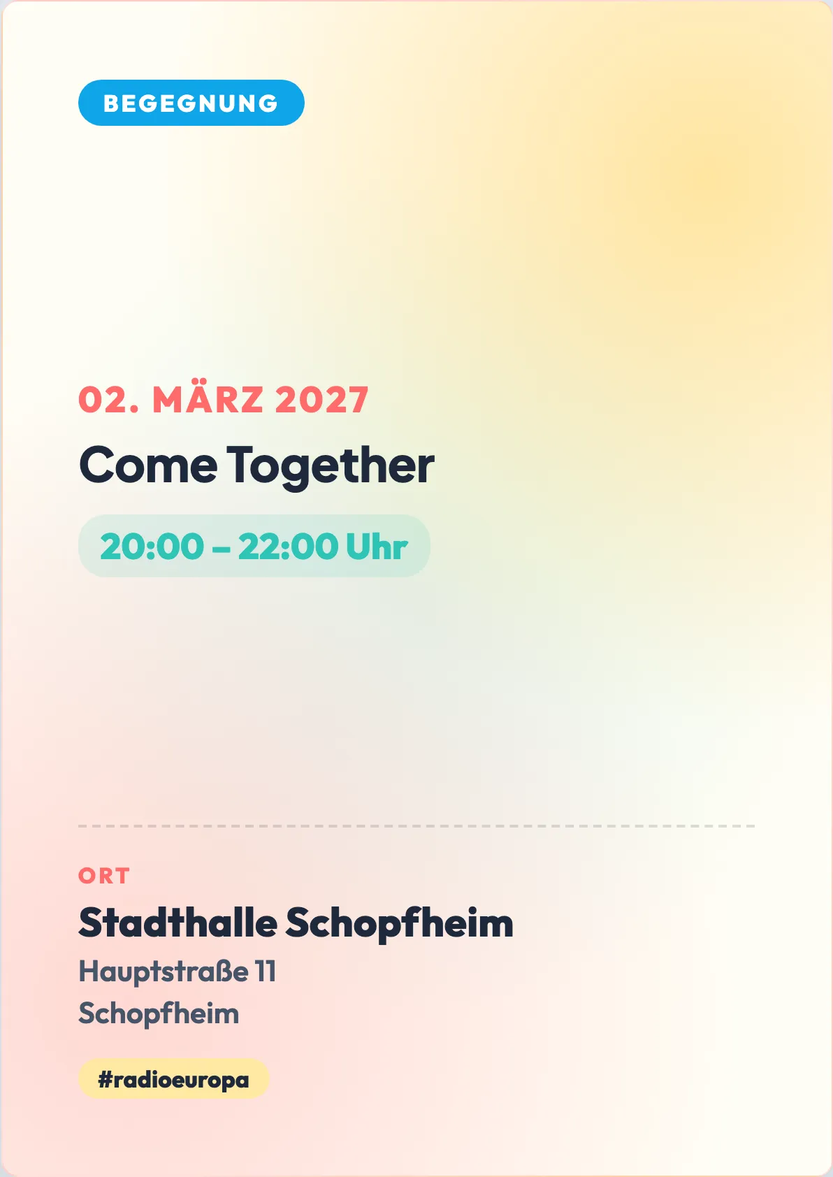 Veranstaltungsflyer