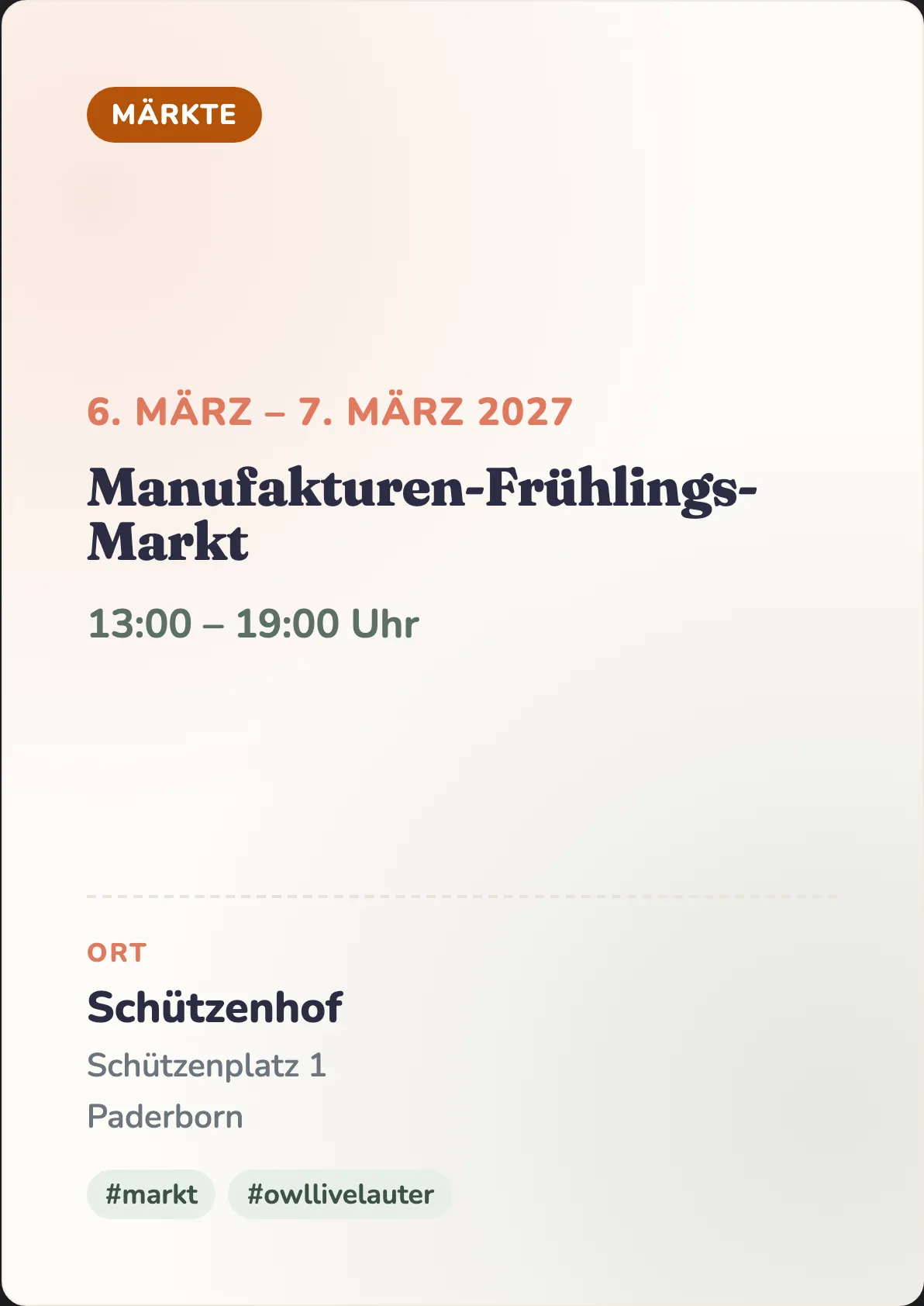 Veranstaltungsflyer