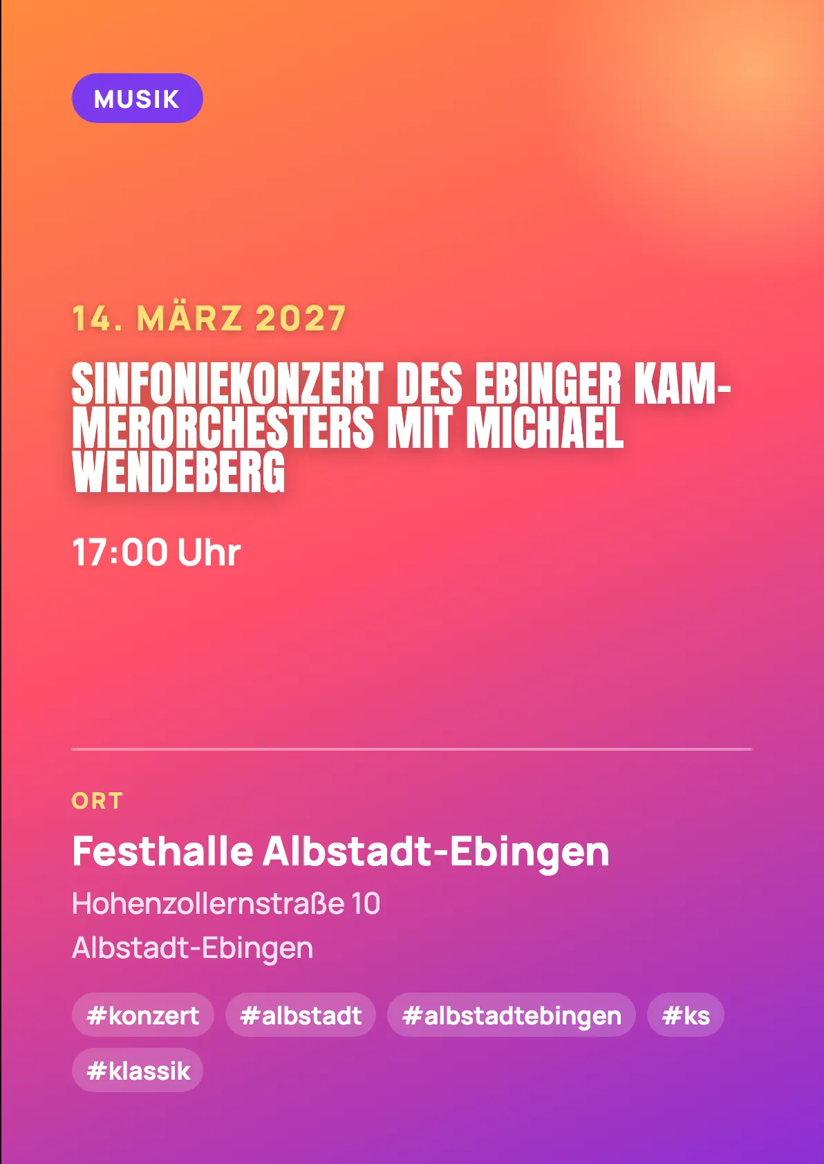 Veranstaltungsflyer