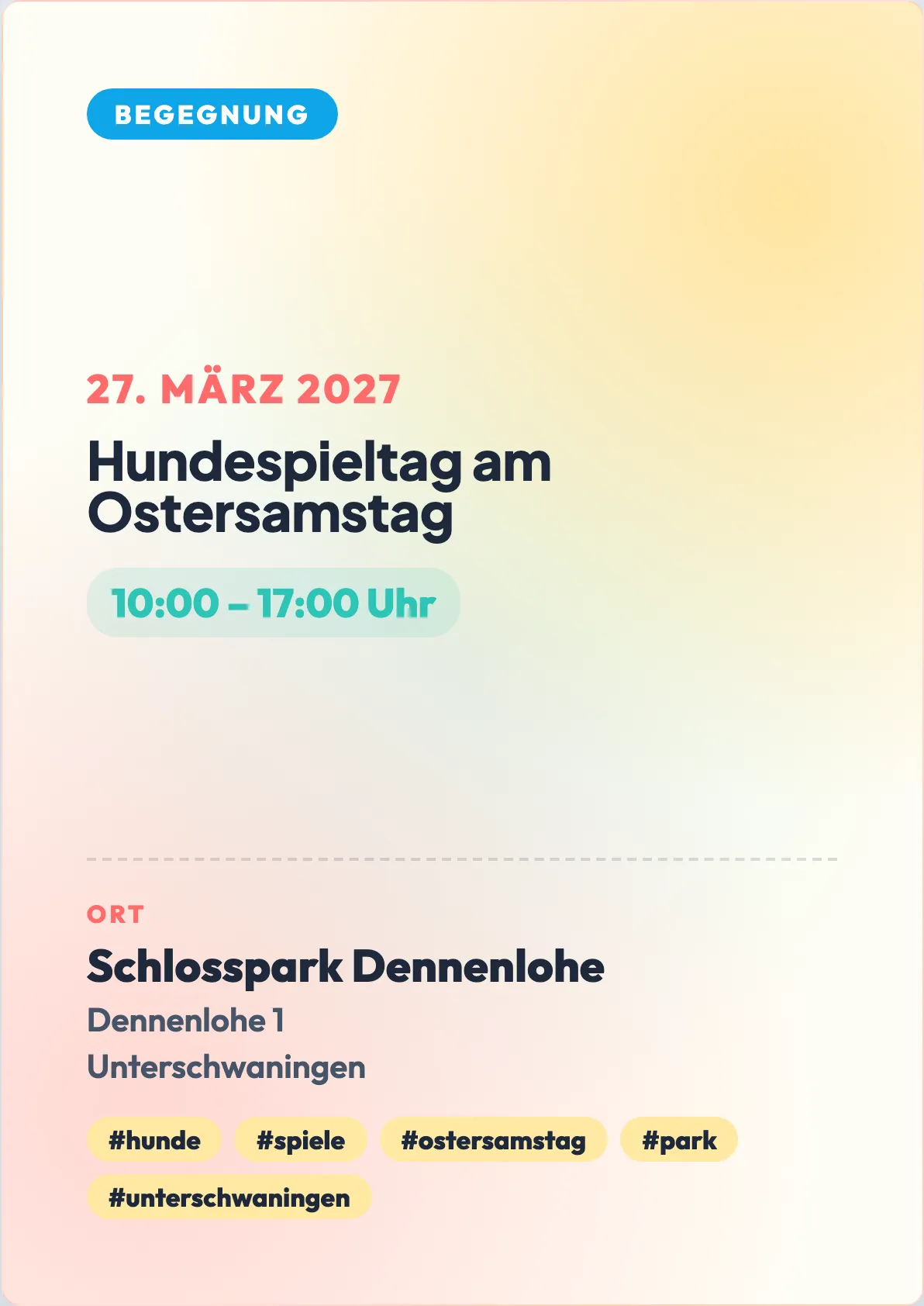 Veranstaltungsflyer