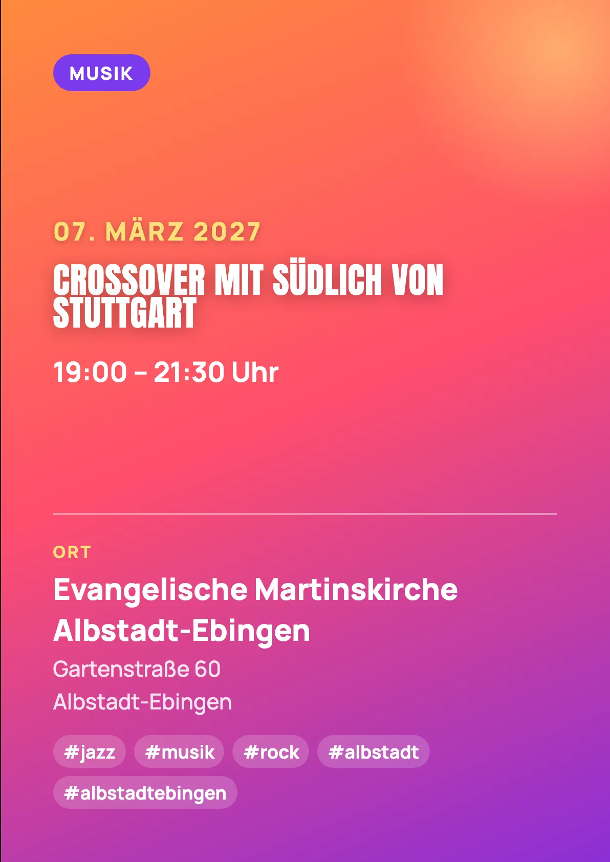 Veranstaltungsflyer
