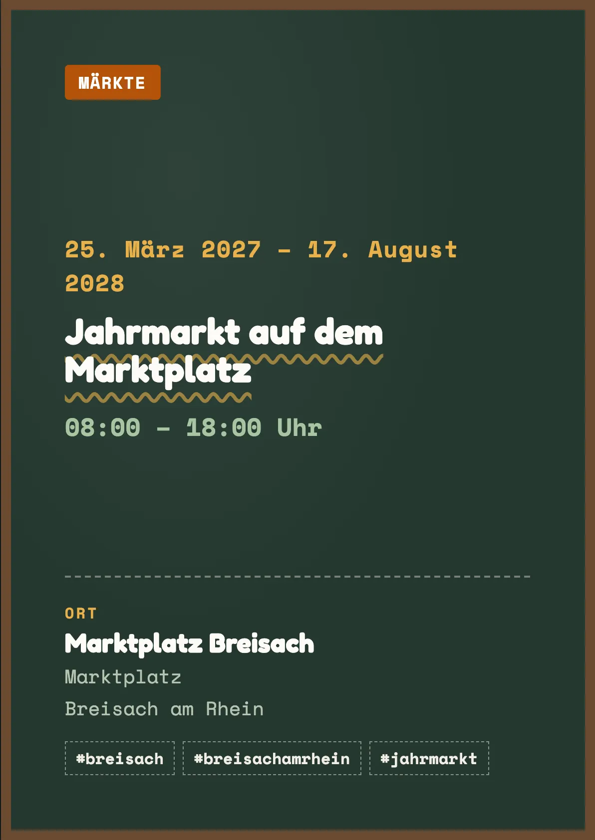 Veranstaltungsflyer