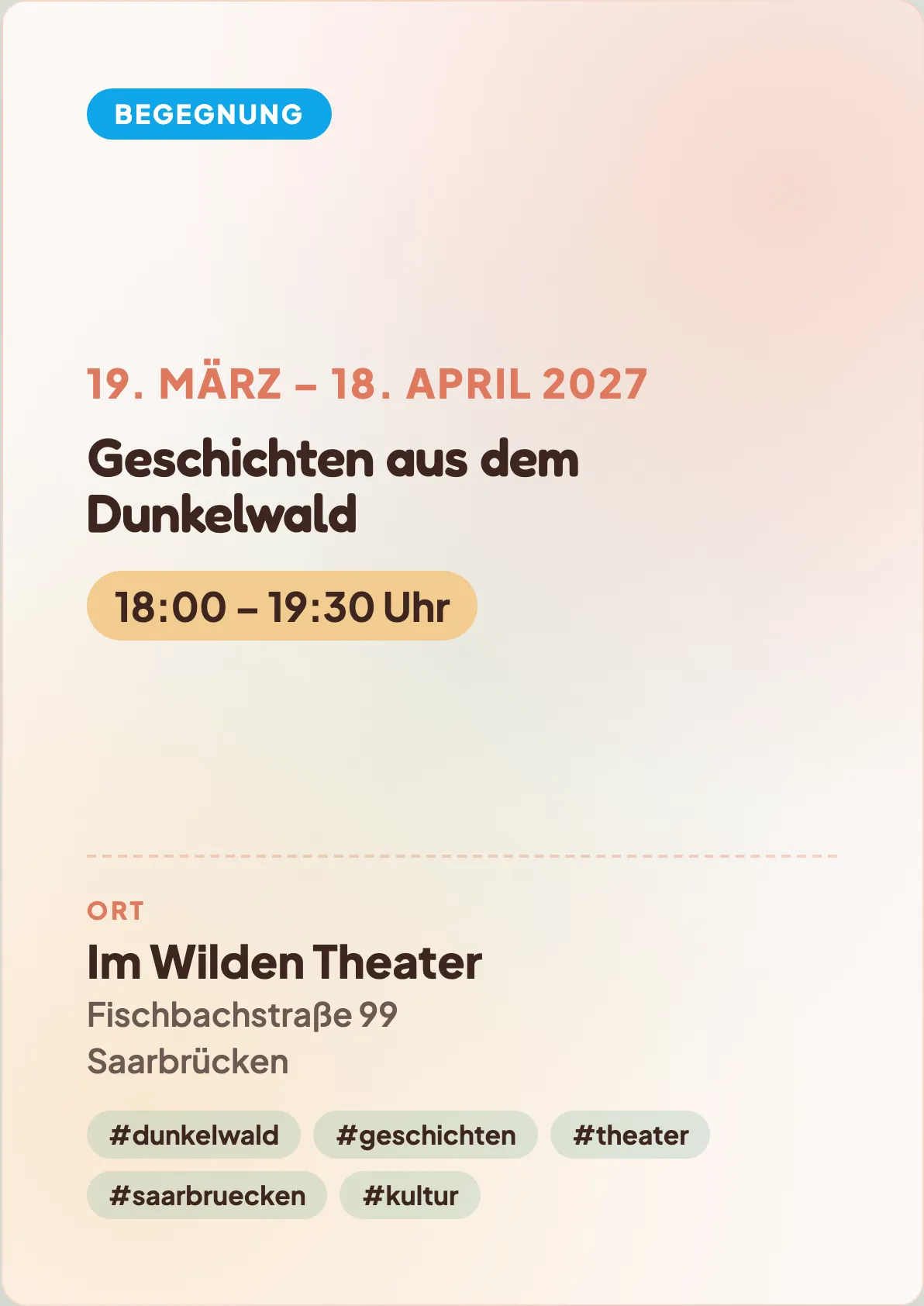 Veranstaltungsflyer