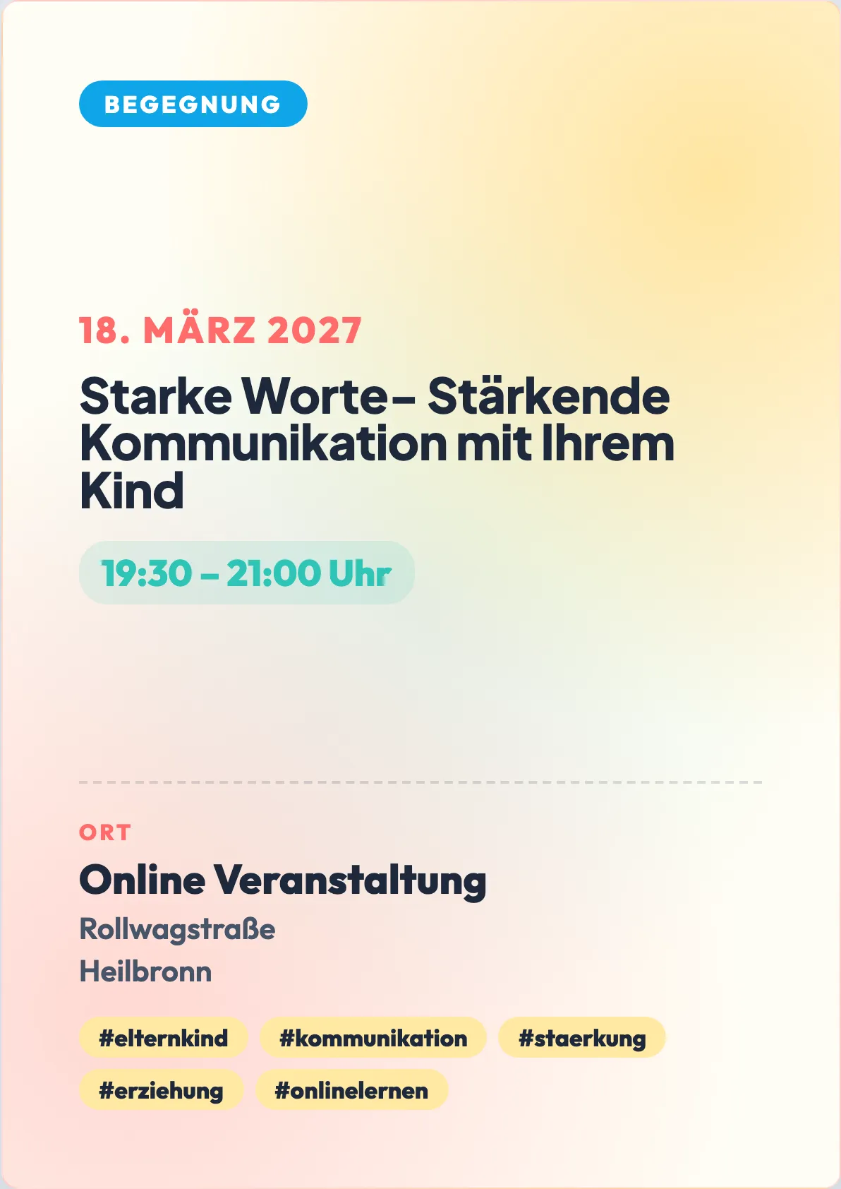 Veranstaltungsflyer