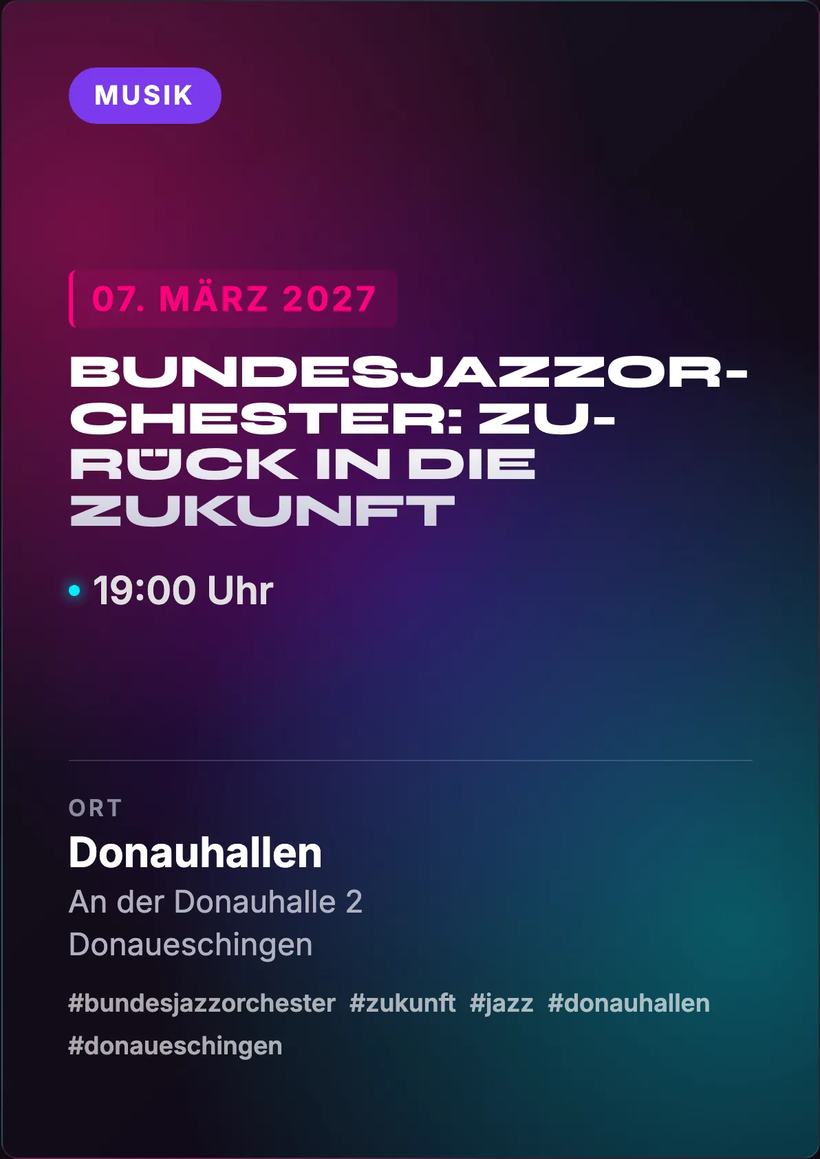 Veranstaltungsflyer