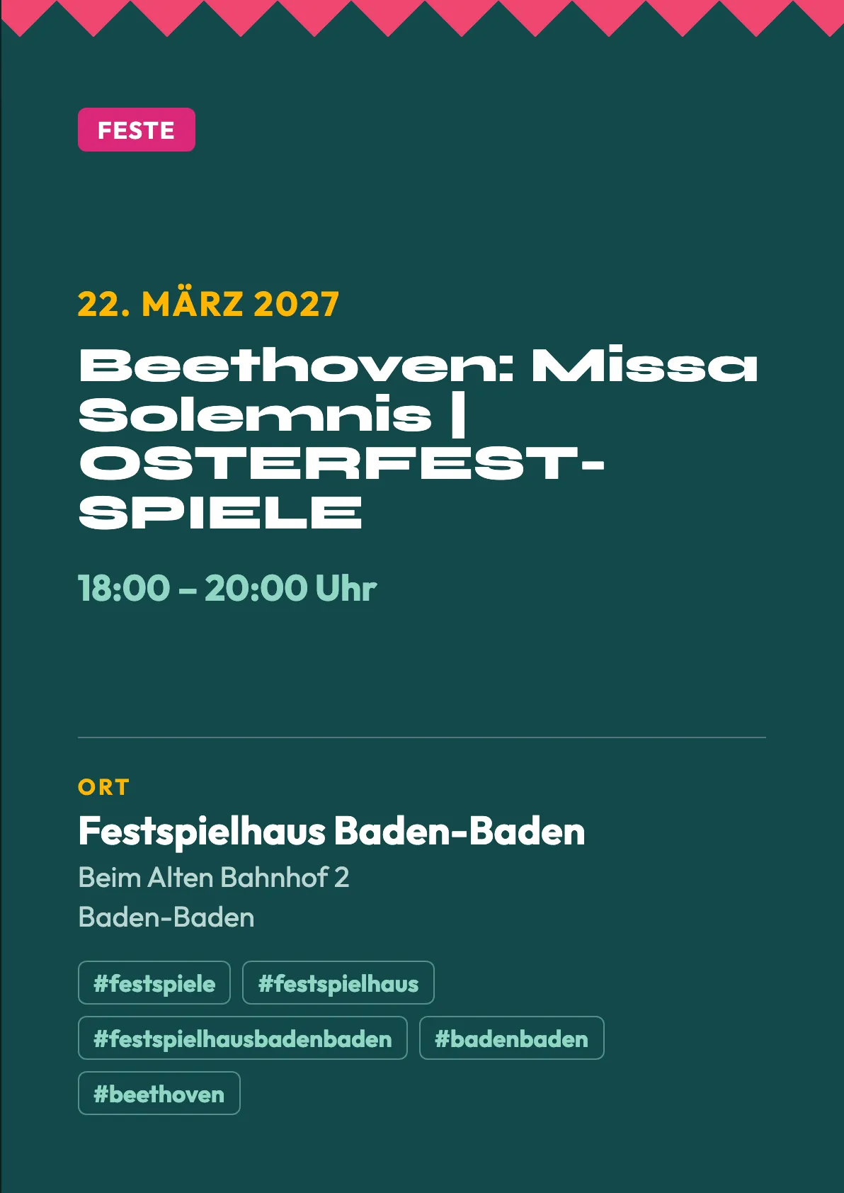 Veranstaltungsflyer