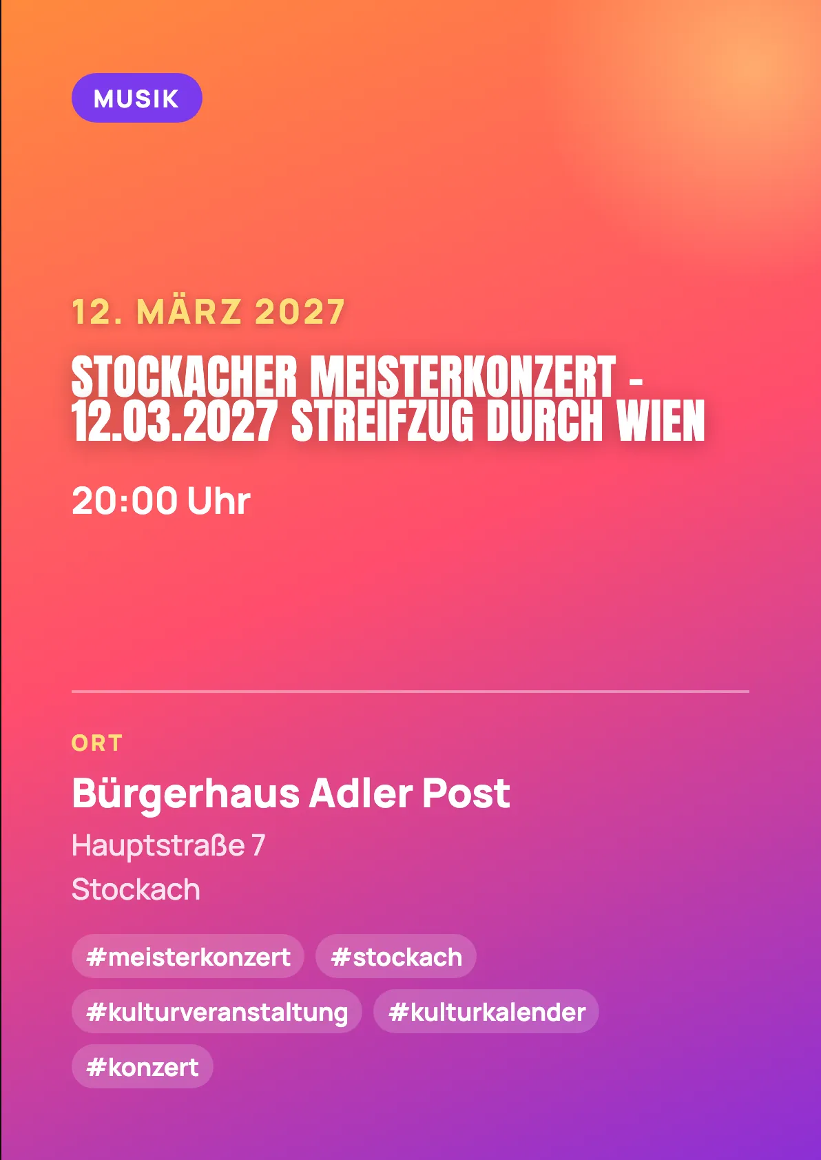 Veranstaltungsflyer